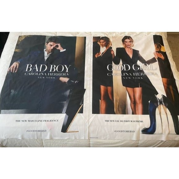 High Fashion Advertising Decor-Promo table cloth-Good Girl Bad Boy-Carolina Herr